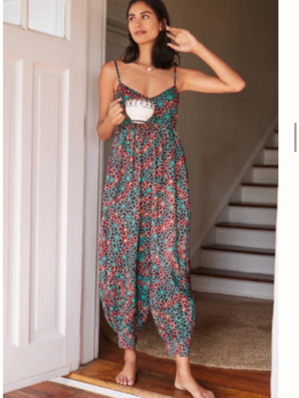 Anthropologie Printed Lounge Jumpsuit - Size XS